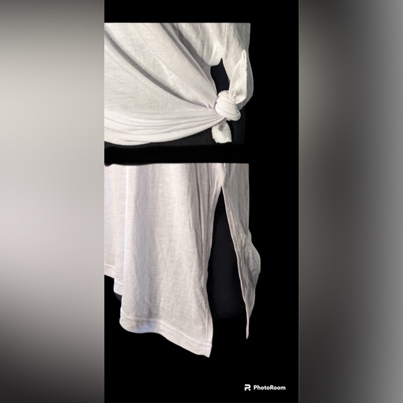 Gymshark white side tie T shirt Large - Picture 3 of 6